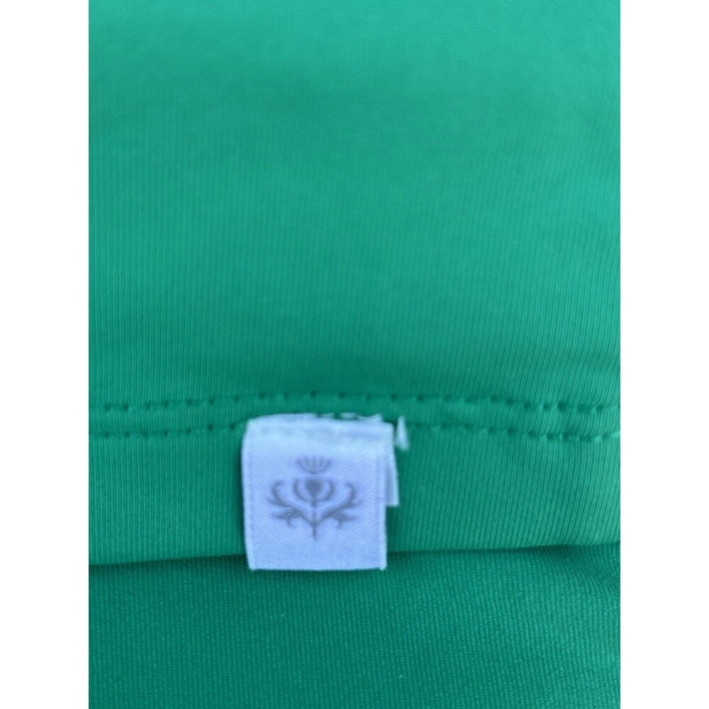 Lady Hagen Sleeveless V-Neck Green W/ Pink Floral Top Women’s S - Picture 6 of 6